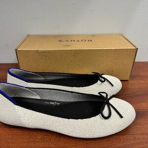 Rothy’s Diamond Metallic Ballet Flat